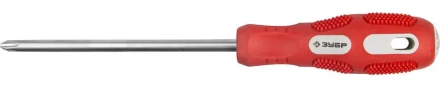 Отвертка ЗУБР &quot;ПРОФИ&quot; хромованадиевая сталь, двухкомпонентная рукоятка, магнит наконечник, PH2x150мм 25232-2-150_z01 купить в Сургуте
