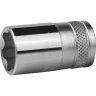 Торцовая головка KRAFTOOL "INDUSTRIE QUALITAT", Cr-V, SUPER-LOCK, хромосатинированная, 1/2", 16 мм 27801-16_z01 купить в Сургуте