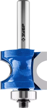 ЗУБР 28.6 x 19 мм, радиус 6.3 мм, фреза полустержневая с подшипником, Профессионал (28722-28.6) купить в Сургуте