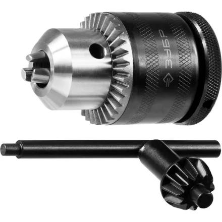 Патрон ЗУБР &quot;ЭКСПЕРТ&quot; цельнометаллический для дрели, с ключом, фиксатор, 13мм, 1/2&quot; 29082-13-1/2_z01 купить в Сургуте