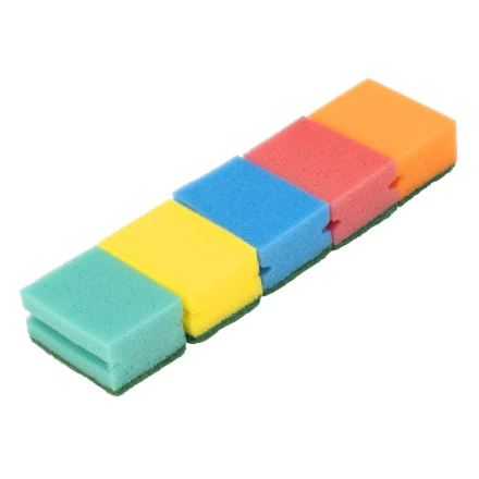 Губки для посуды профильные Comfort, 87 x 65 x 40 мм, 5 шт., Home Palisad 923575 купить в Сургуте