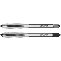 Комплект метчиков STAYER "MASTER", сталь 9ХС, М6х1,0, 2 шт 28025-06-1.0-H2