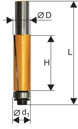 Фреза кромочная прямая ф19х25,4мм хв. 12мм Энкор 46168 купить в Сургуте