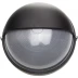Светильник уличный СВЕТОЗАР влагозащищенный с верхним защитным кожухом, круг, цвет черный, 100Вт SV-57263-B купить в Сургуте