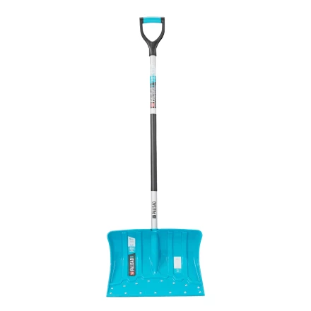 Лопата-скрепер для уборки снега Palisad 61797, полипропилен, 460х320х1300 мм, алюминиевый черенок, ПВХ, LUXE купить в Сургуте