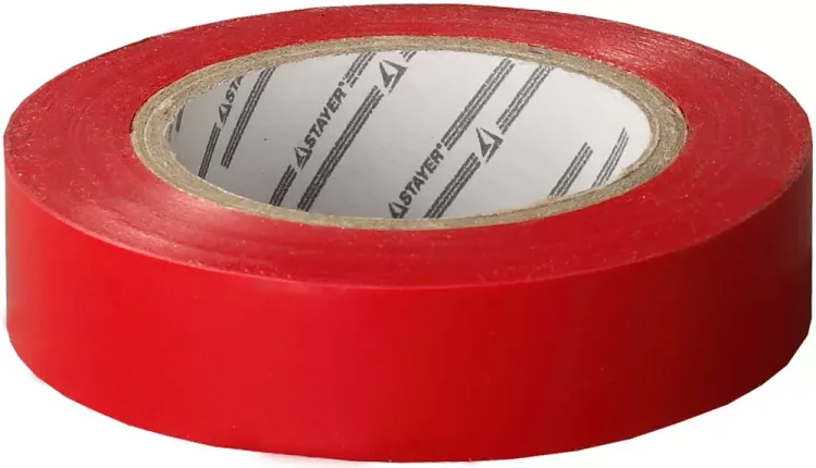 Изолента, STAYER Profi 12292-R-15-10, ПВХ, на карточке, 15мм х 10м х 0,18мм, красная 12292-R-15-10 купить в Сургуте