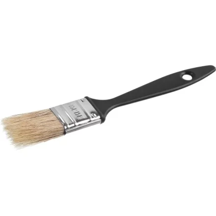 Кисть плоская СИБИН, пластиковая ручка, светлая щетина, 25мм 01008-025 купить в Сургуте