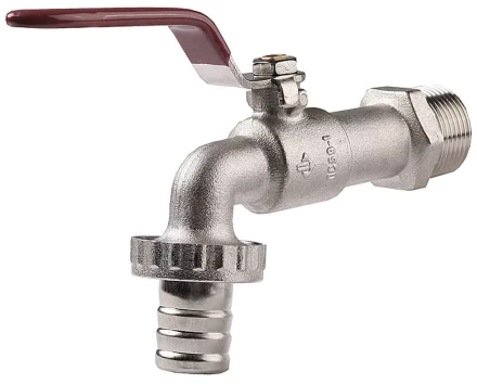 Кран ЗУБР шаровой водоразборный, латунный с никелированным покрытием, 3/4&quot;-3/4&quot; 51216-3/4-3/4 купить в Сургуте