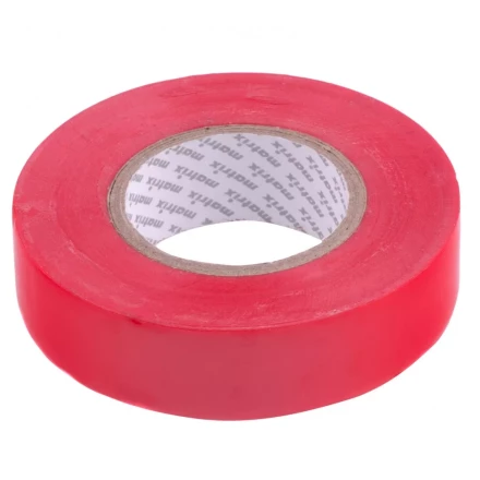 Изолента ПВХ 19 мм х 20 м красная 150 мкм Matrix 88779 купить в Сургуте