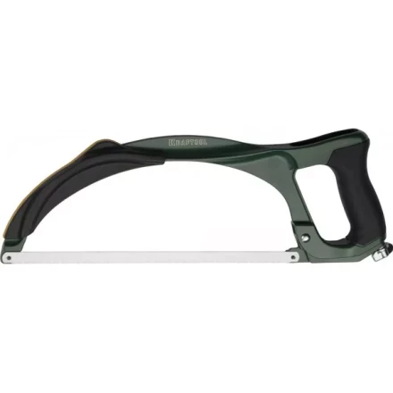 Ножовка по металлу KRAFTOOL TITAN, 170 кг рычажное натяжение, цельная конструкция, обрезиненные рукоятки, биметаллическое полотно, 300 мм 15808_z01 купить в Сургуте