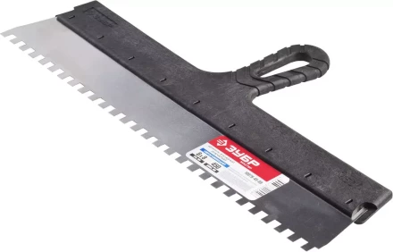 Шпатель ЗУБР &quot;МАСТЕР&quot; ФАСАДНЫЙ, нержавеющее полотно, 450мм, зуб 8х8мм 10078-45-08 купить в Сургуте