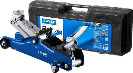 Домкрат гидравлический подкатной T35, 2т, 85-330мм, в кейсе, ЗУБР Профессионал 43056-2-K купить в Сургуте