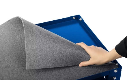 ЗУБР 820 х 405 х 955 мм, инструментальная тележка с выдвижным ящиком + 2 полки, Профессионал (38914) купить в Сургуте