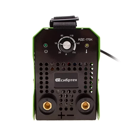 Инверторный аппарат дуговой сварки ИДС-170K, 170 А, ПВ 80%, диаметр электрода 1,6-3,2 мм Сибртех 94393 купить в Сургуте
