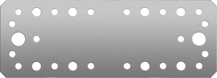 ЗУБР КП-2.5, 180 x 65 x 2.5 мм, цинк, крепежная пластина (31023-180) купить в Сургуте