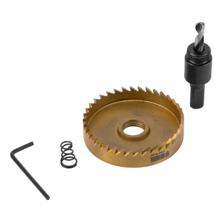 Коронка по металлу HSS, 65 мм, нитридтитановое покрытие Denzel 724121 купить в Сургуте