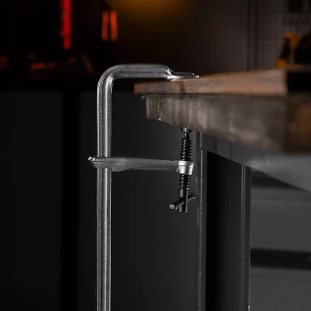 Струбцина F-образная Denzel 20472, 100x600мм, кованая купить в Сургуте