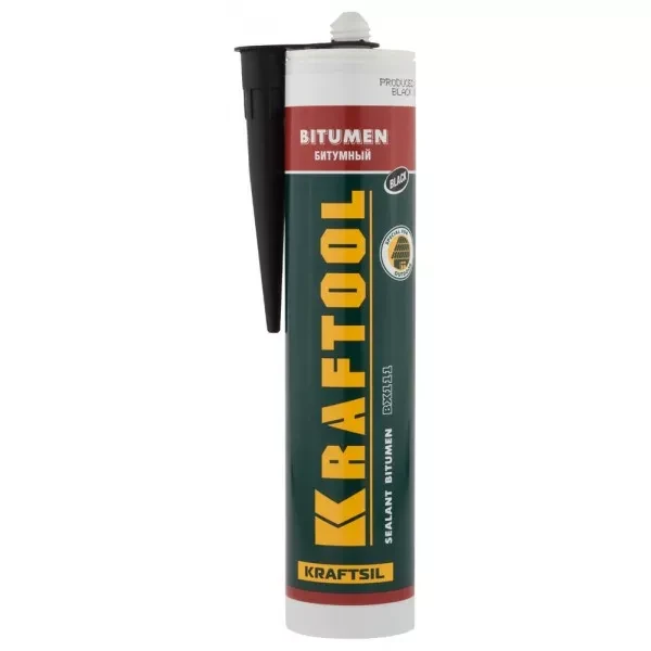 Герметик битумный KRAFTOOL черный, 300мл 41261 купить в Сургуте