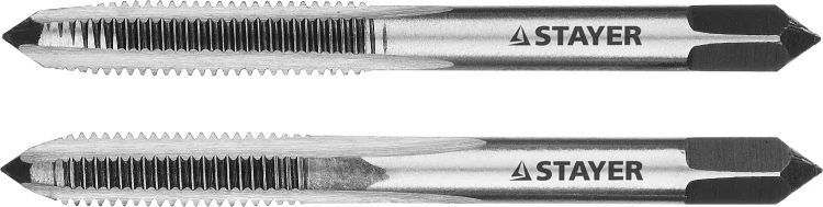 Комплект метчиков STAYER "MASTER", сталь 9ХС, М5х0,8, 2 шт 28025-05-0.8-H2 купить в Сургуте