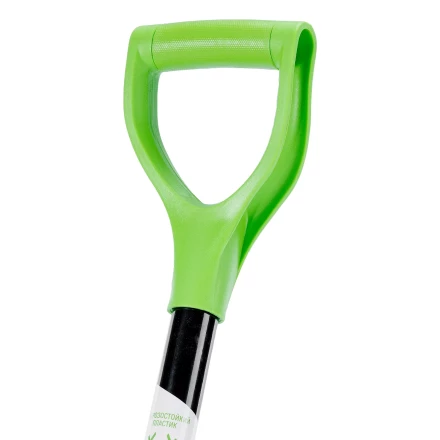 Лопата для уборки снега Palisad 61798, полипропилен, 455х345х1330 мм, алюминиевый черенок, BASE купить в Сургуте