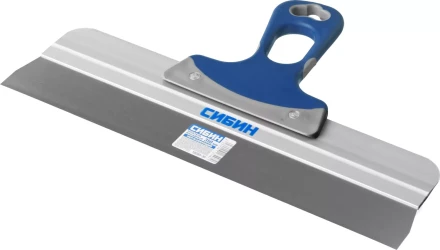 Шпатель СИБИН ФАСАДНЫЙ нержавеющий, алюминиевая направляющая, 2к ручка, 350мм 10085-35 купить в Сургуте