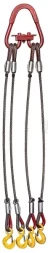 Строп канатный четырехветвевой 4СК 2 т L=3.5 м Звено РТ-3 с кч Гост 1.0 т опрессовка