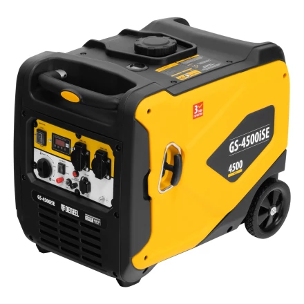 Генератор инверторный GS-4500iSE, 4,5 кВт, 230 В, закрытый корпус,электростартер// Denzel 94714 купить в Сургуте