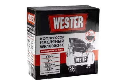 Поршневой масляный компрессор WESTER WK1800/24C купить в Сургуте