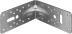 ЗУБР УКУ-2.5, 65 x 145 x 145 x 2.5 мм, цинк, усиленный крепежный уголок (31011-145) купить в Сургуте