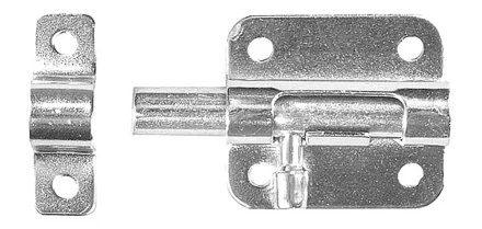 Задвижка накладная для окон и мебели &quot;ШП-10 БЦ&quot;, цвет белый/цинк, 30мм 37741-30 купить в Сургуте
