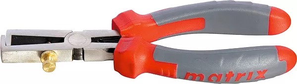 Клещи для снятия изоляции, 160мм, двухкомпонентные рукоятки MATRIX PROFESSIONAL 17715 купить в Сургуте