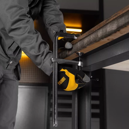 Струбцина F-образная Denzel 20477, 120x300мм, кованая купить в Сургуте