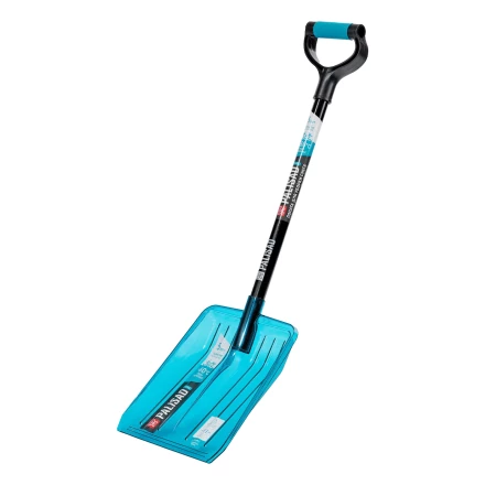 Лопата для уборки снега Palisad 61799, поликарбонат, 260х310х870 мм, стальной черенок, LUXE купить в Сургуте