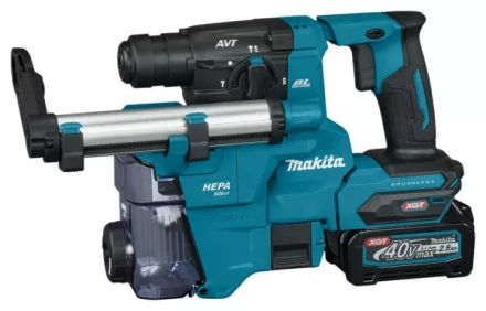 Аккумуляторный 40V перфоратор c пылеудалением Makita HR010GD201 (2АКБ 2,5Ач, ЗУ) купить в Сургуте