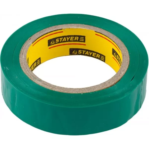 Изолента, STAYER Master 12291-G-15-10, ПВХ, 5000 В, 15мм х 10м, зеленая 12291-G-15-10 купить в Сургуте