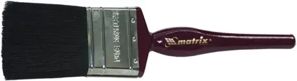 Кисть плоская &quot;Декор&quot; 2&quot; (50 мм) натуральная черная щетина деревянная ручка  MATRIX 82630 купить в Сургуте