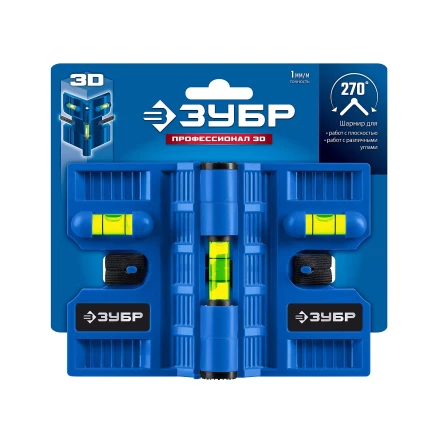 ЗУБР Угловой магнитный уровень, Профессионал-3D (34553) купить в Сургуте