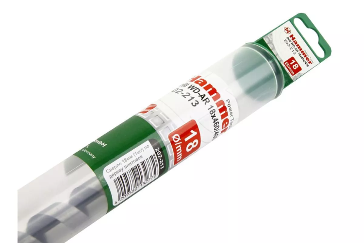 Сверло по дереву HAMMER Ф18х460мм (DR WD AR 18мм*460/370мм) купить в Сургуте