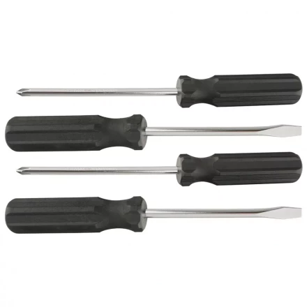 Набор отверток 4шт(SL5x100,6x100 PH1x100,2x100) углеродистая сталь пластиковая  рукоятка  SPARTA 13220 купить в Сургуте