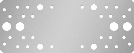 ЗУБР КП-2.5, 200 x 80 x 2.5 мм, цинк, крепежная пластина (31023-200) купить в Сургуте