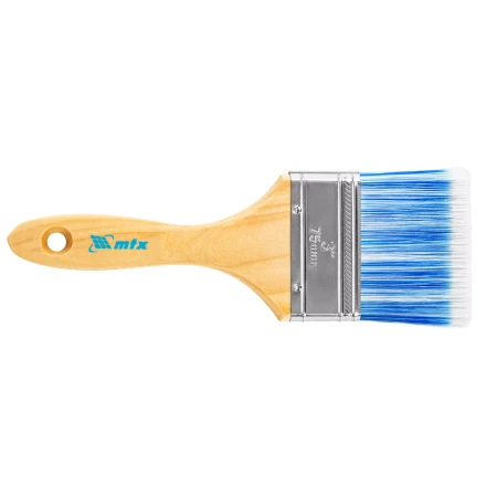 Кисть плоская &quot;Евро&quot; 3&quot;, искусственная щетина, деревянная ручка MTX 83073 купить в Сургуте