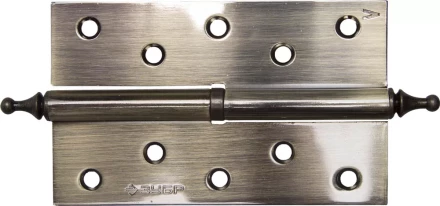 Петля дверная разъемная ЗУБР &quot;ЭКСПЕРТ&quot;, 1 подшипник, цвет ст. латунь (AB), левая, с крепежом, 125х75х2,5мм,2шт 37605-125-5L купить в Сургуте