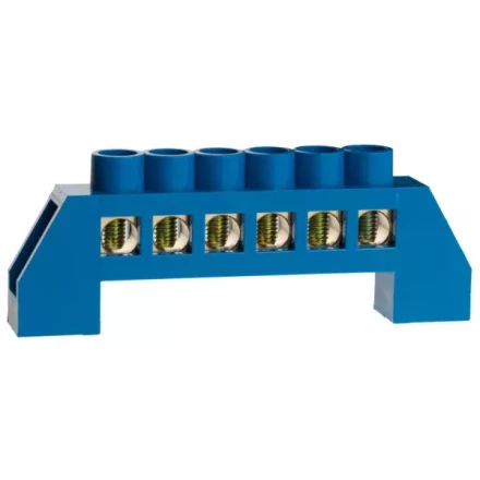 Шина СВЕТОЗАР нулевая, в изоляц оболочке, 6х9мм, 6 полюсов, макс. ток 100А 49805-06 купить в Сургуте