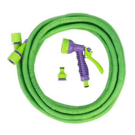 Набор поливочный Palisad 67690, шланг 5-15 м, пистолет 7 реж., с быстросъемным соединителем купить в Сургуте