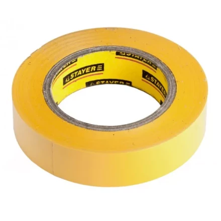 Изолента, STAYER Profi 12292-Y-15-10, ПВХ, на карточке, 15 мм х 10 м х 0,18мм, желтая 12292-Y-15-10 купить в Сургуте