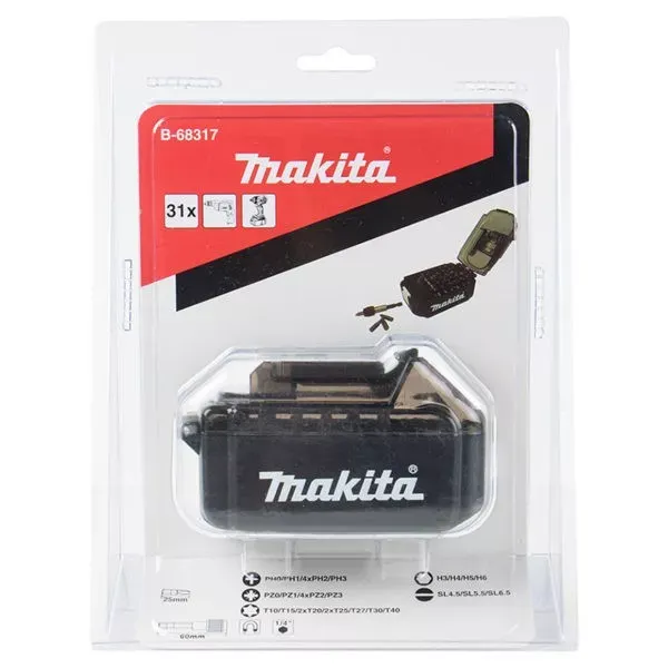 Набор бит 31 шт Makita B-68317 купить в Сургуте