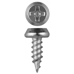 Саморезы ЗУБР "МАСТЕР" оцинкованные, для крепления лист. металла до 0.9мм, полуцилиндр. головка, 3.5x11мм, 1200шт 4-300121-35-11