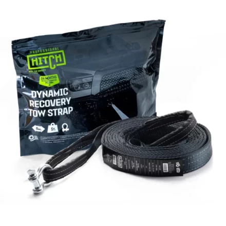 Трос буксировочный динамический HITCH PROF Лента масса авто 6 т разрывная 18 т 8 м 2 скобы (SZ071512) купить в Сургуте