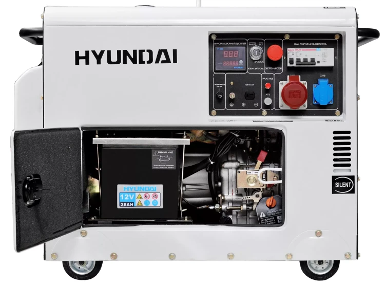 Дизельный генератор Hyundai DHY 8000SE-3 купить в Сургуте