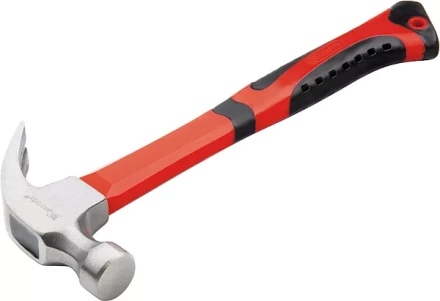 Молоток-гвоздодер 450 г боек 27 мм фибергласовая обрезиненная рукоятка MATRIX 10450 купить в Сургуте